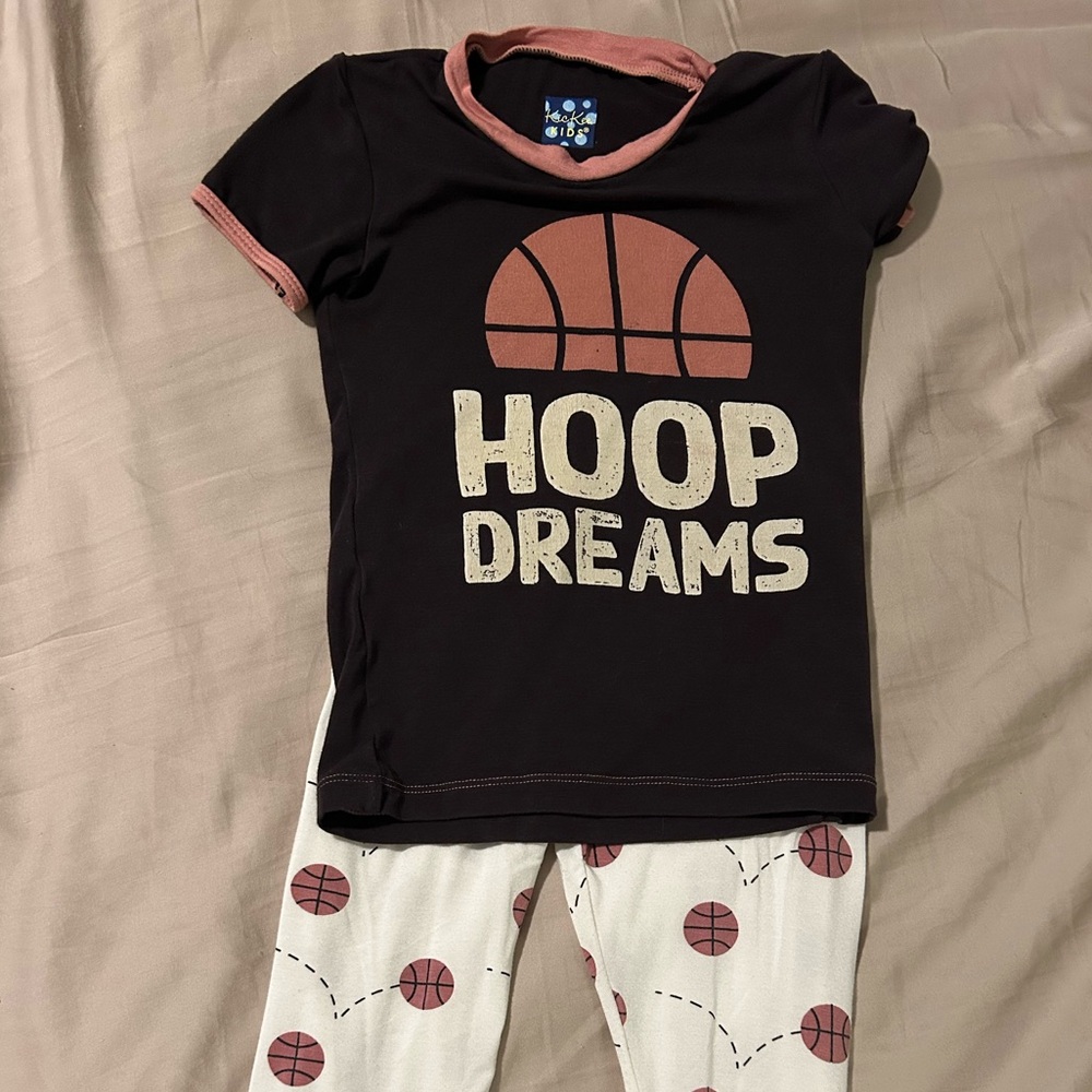 Kickee Pants 4T Hoops Print